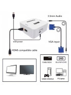 VGA zu HDMI Konverter, schwarz