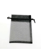 Organzabeutel 10 St&uuml;ck, schwarz, 15x20 cm