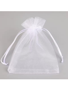 Organzabeutel 10 St&uuml;ck, weiss, 10x15 cm
