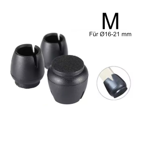 Eazy Stuhlbein Stulpen Rund, 4er-Set, Gr. M, schwarz