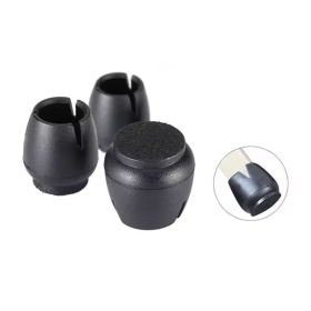 Eazy Stuhlbein Stulpen Rund, 4er-Set, Gr. XL, schwarz