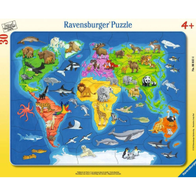 Ravensburger Weltkarte mit Tieren