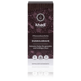 khadi Pflanzenhaarfarbe Dunkelbraun, 100 g