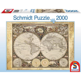 Schmidt Historische Weltkarte, 2000 Teile