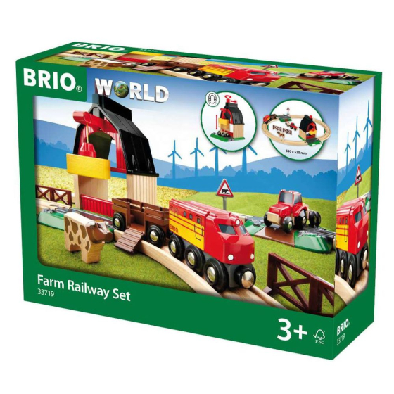 BRIO Farm Railway Set