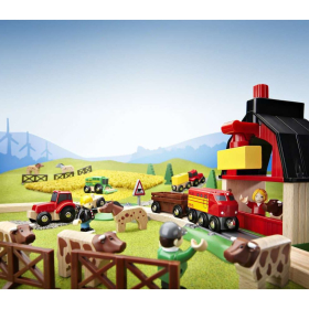 BRIO Farm Railway Set