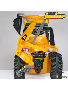 RollyToys Junior Trettraktor CAT mit Frontlader & Heckbagger